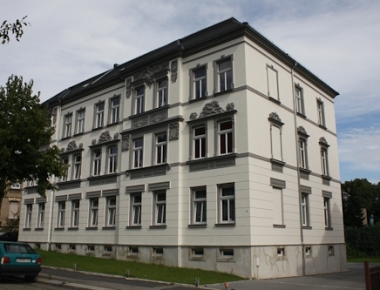 Fassade mit Stuckelementen in Zittau